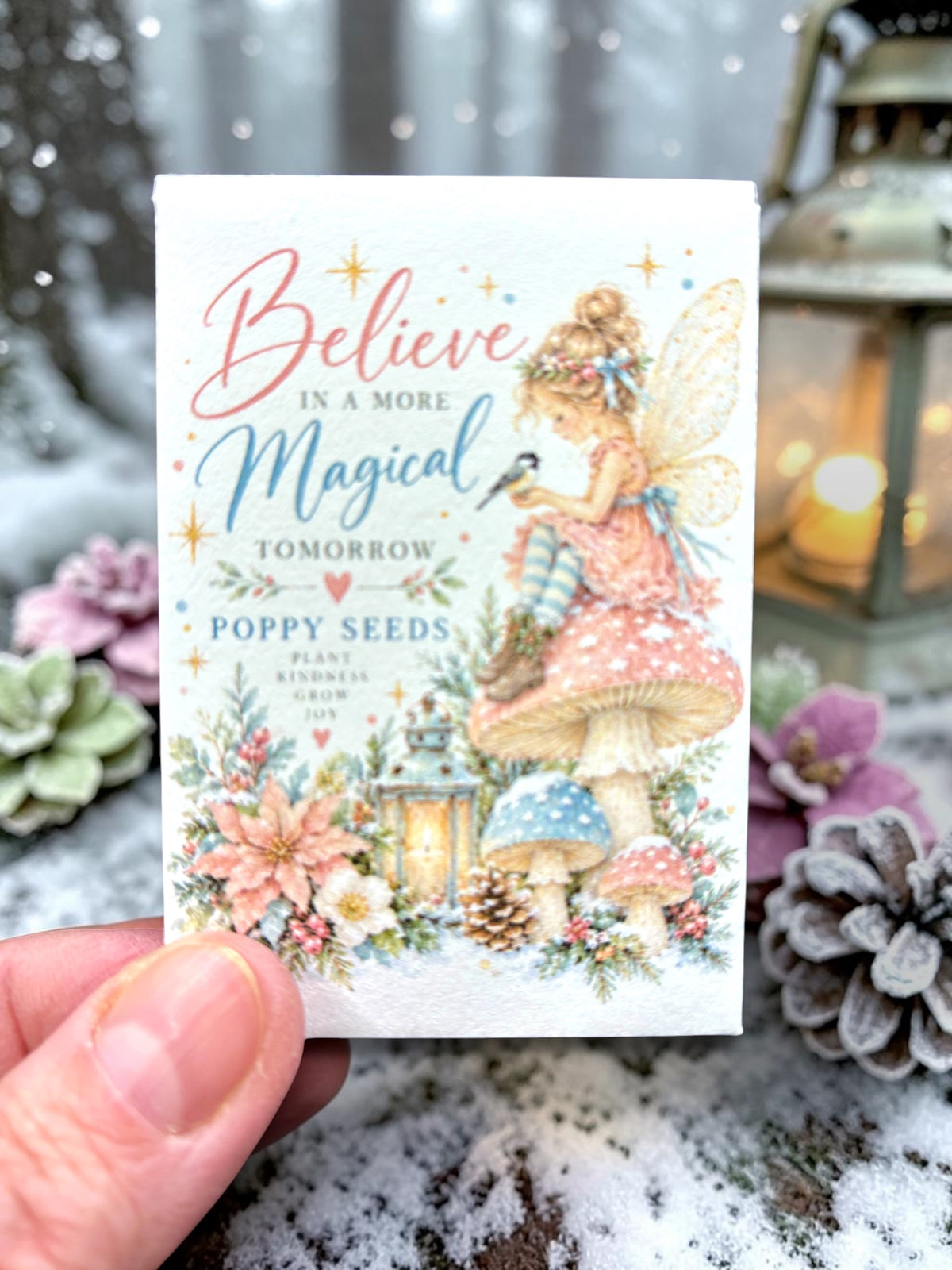 Seed Packages - Christmas Fairy Enchanted Forest - Poppy Seeds