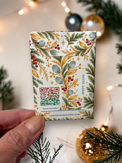 Seed Packages - Christmas - Wish Floral - Poppy Seeds