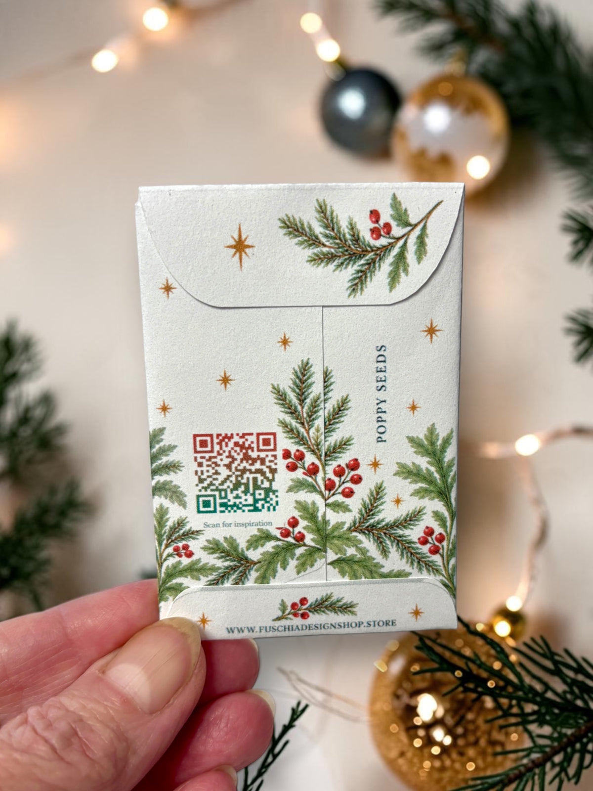 Seed Packages - Christmas - Wish Floral - Poppy Seeds