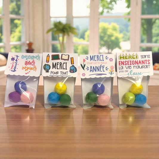 Teacher Appreciation Seed Bombs - FRENCH - 3 Pack