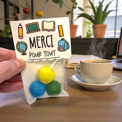Teacher Appreciation Seed Bombs - FRENCH - 3 Pack