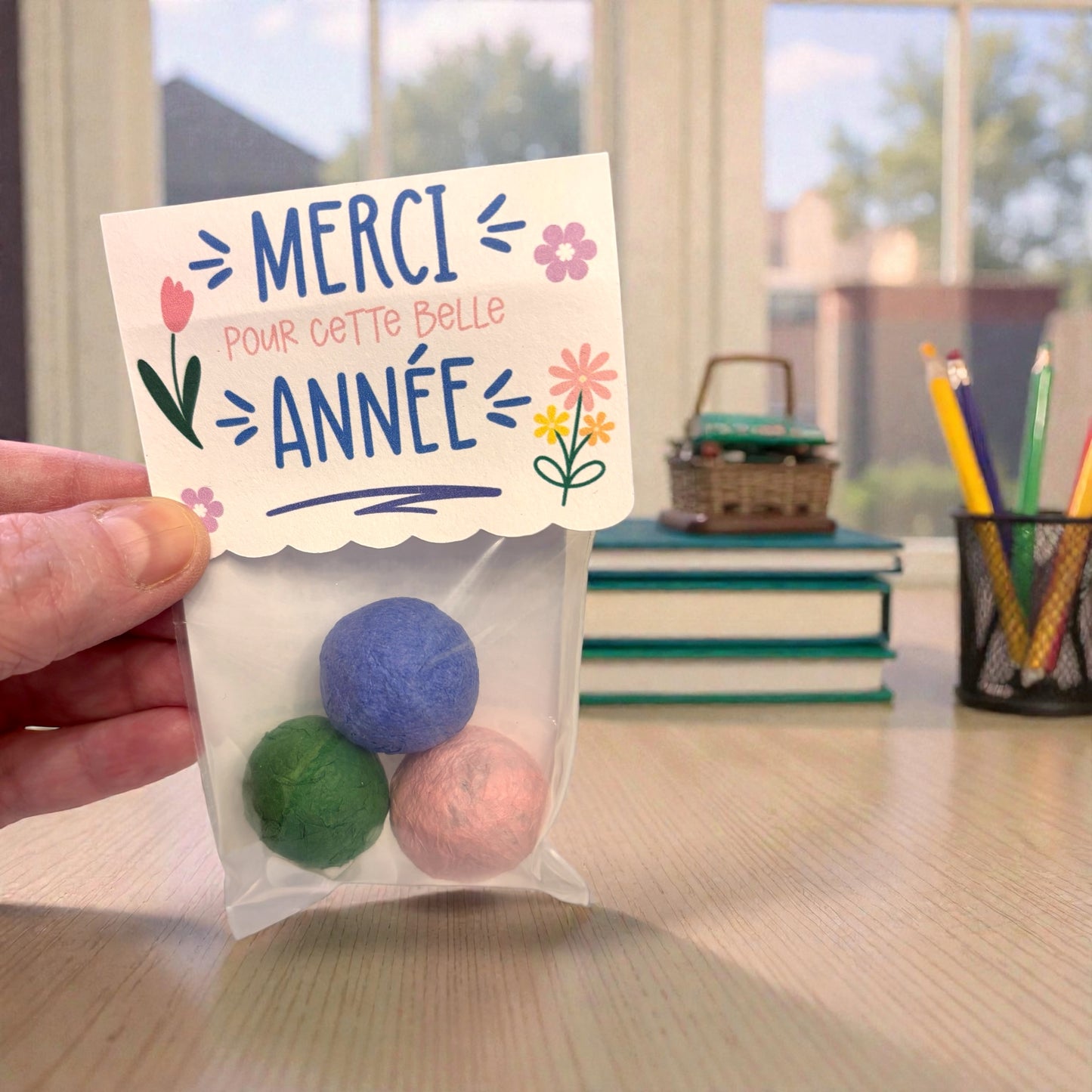 Teacher Appreciation Seed Bombs - FRENCH - 3 Pack