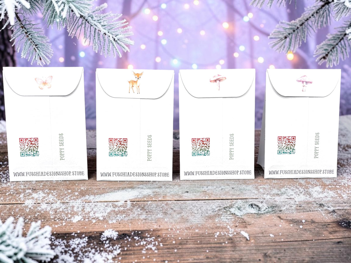 Seed Packages - Christmas Fairy Enchanted Forest - Poppy Seeds