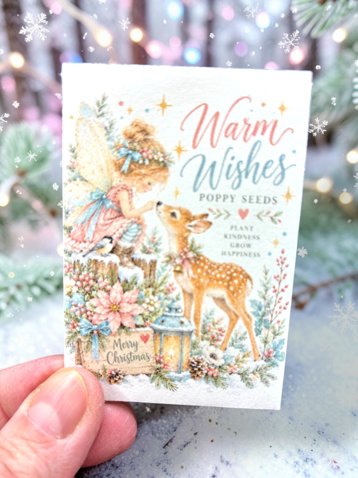 Seed Packages - Christmas Fairy Enchanted Forest - Poppy Seeds