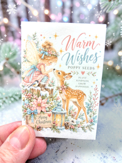 Seed Packages - Christmas Fairy Enchanted Forest - Poppy Seeds