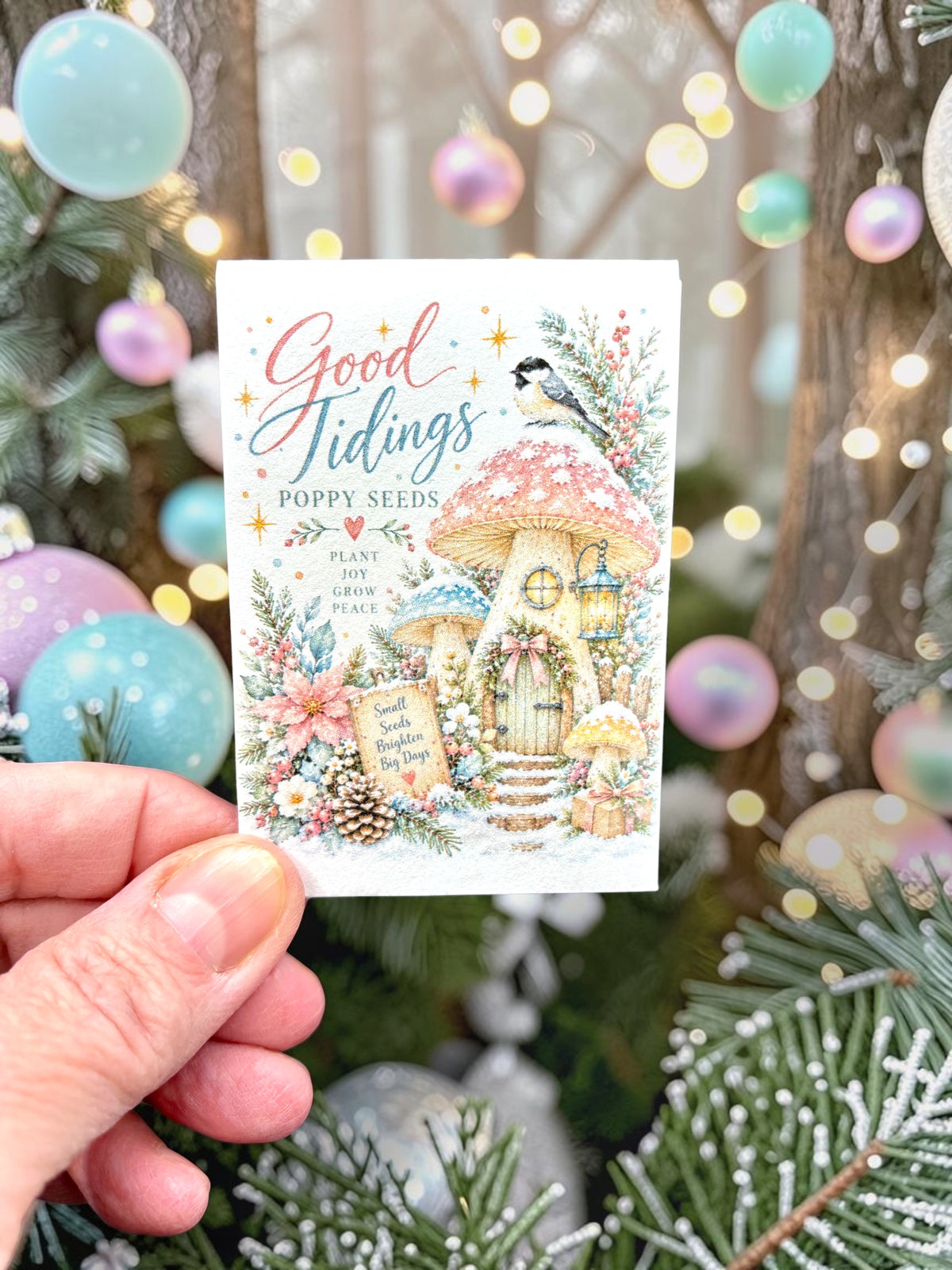 Seed Packages - Christmas Fairy Enchanted Forest - Poppy Seeds