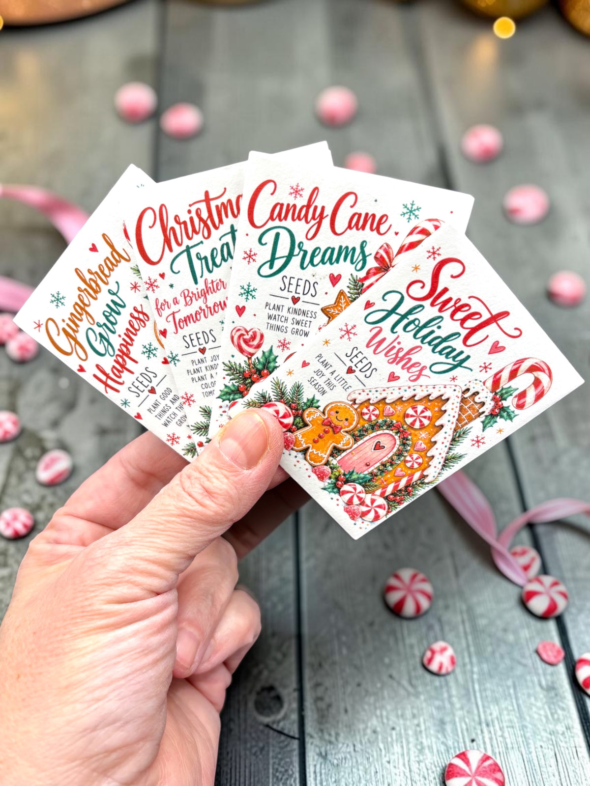 Seed Packages - Christmas Candy Land - Poppy Seeds
