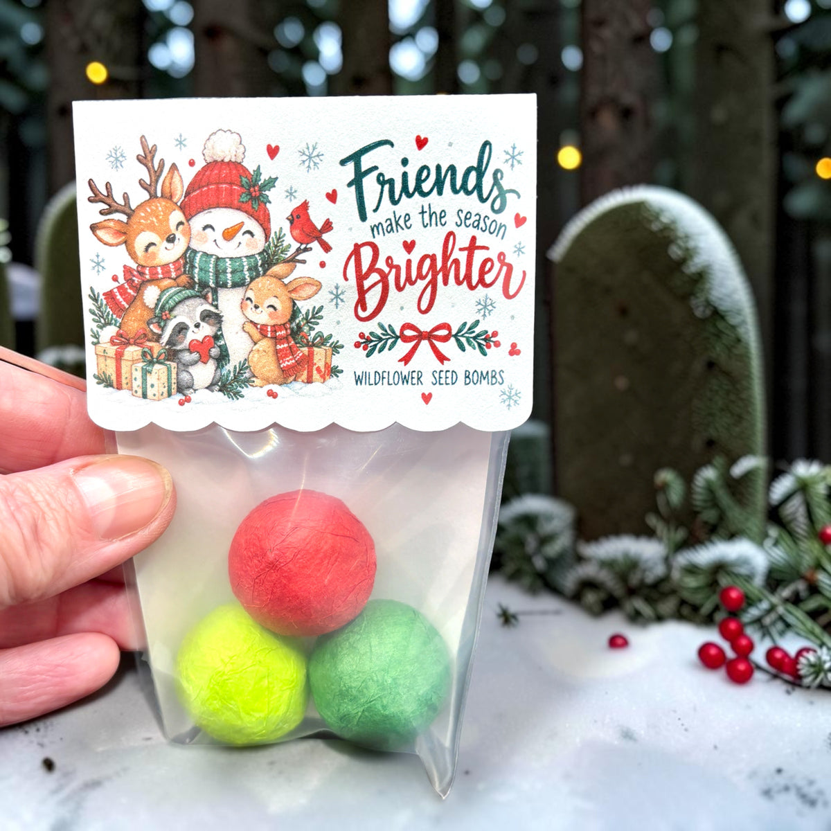 Seed Bombs - 3 Pack - Christmas Themed - Cuddly Critters