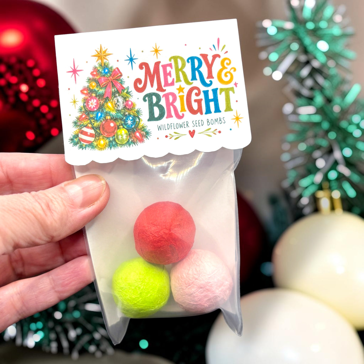 Seed Bombs - 3 Pack - Christmas Themed - Vintage Throwback
