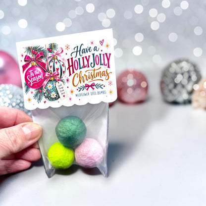 Seed Bombs - 3 Pack - Christmas Themed - Vintage Throwback