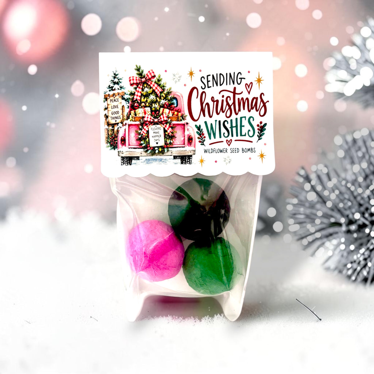 Seed Bombs - 3 Pack - Christmas Themed - Vintage Throwback