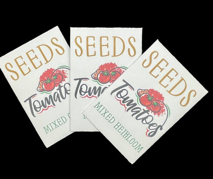 Tomato Seeds - Mixed Heirloom Variety includes Cherry, Roma, and Medium to Large Slicing Varieties