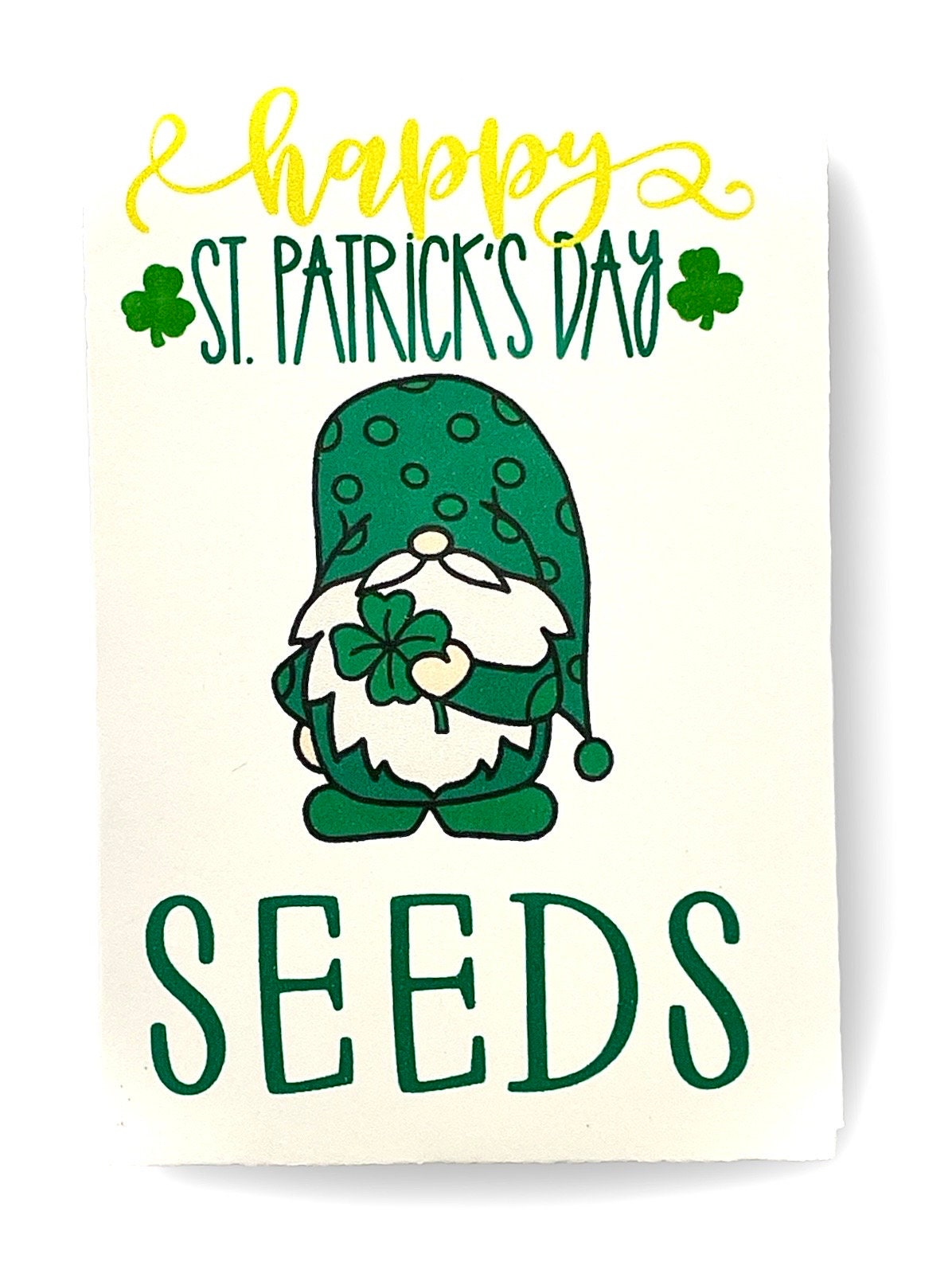 Seed Packet for St. Patrick’s day