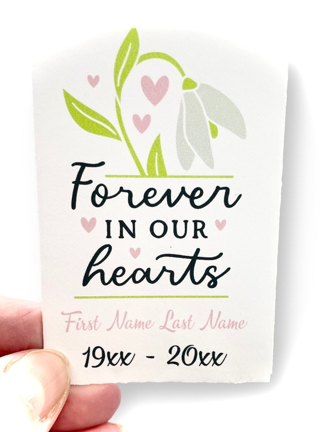 Seed Packets for funeral - Customizable Memorial Seed Packages - plantable memory gift