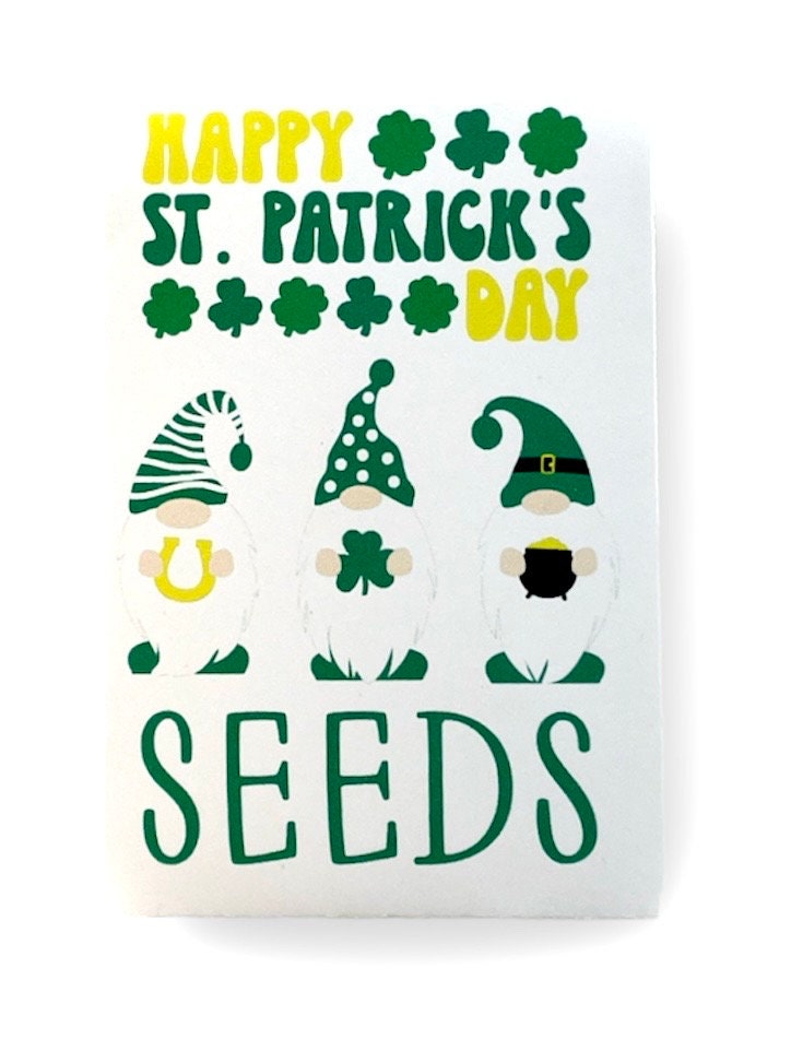 Seed Packet for St. Patrick’s day