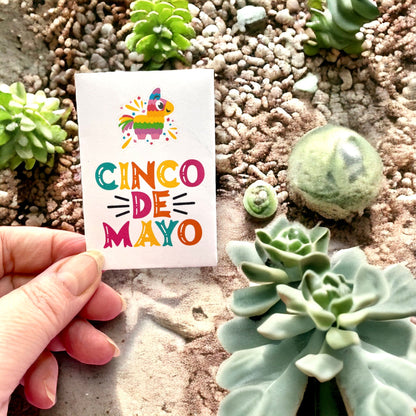 Seed Packets for Cinco de Mayo themed with Mixed Pepper Seeds - Includes 10 Packages of Pepper Seeds