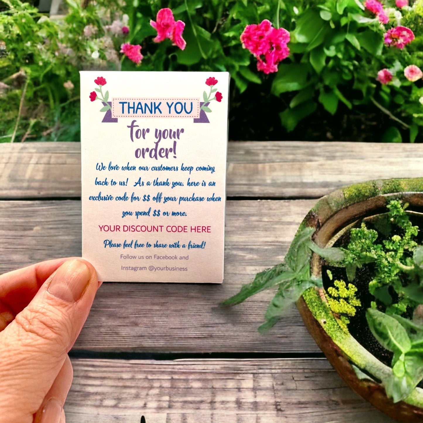 Seed Packets for Small Business Promotional - Customizable with Wildflowers