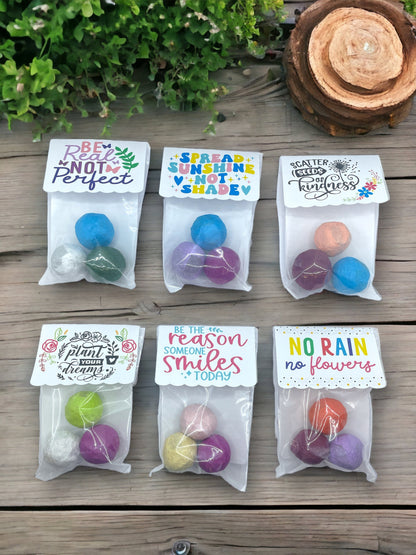 Seed Bombs - Blooming Blessings - Gift of Appreciation, Motivation, and Inspiration - Canadian Wildflower