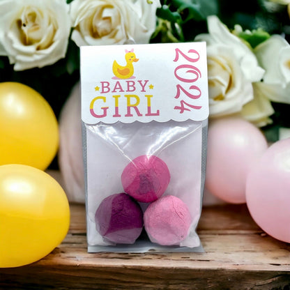 Seed Bombs - Baby Girl or Baby Boy or Twins Announcement for Baby Shower or Gender Reveal Party - Canadian Wildflower