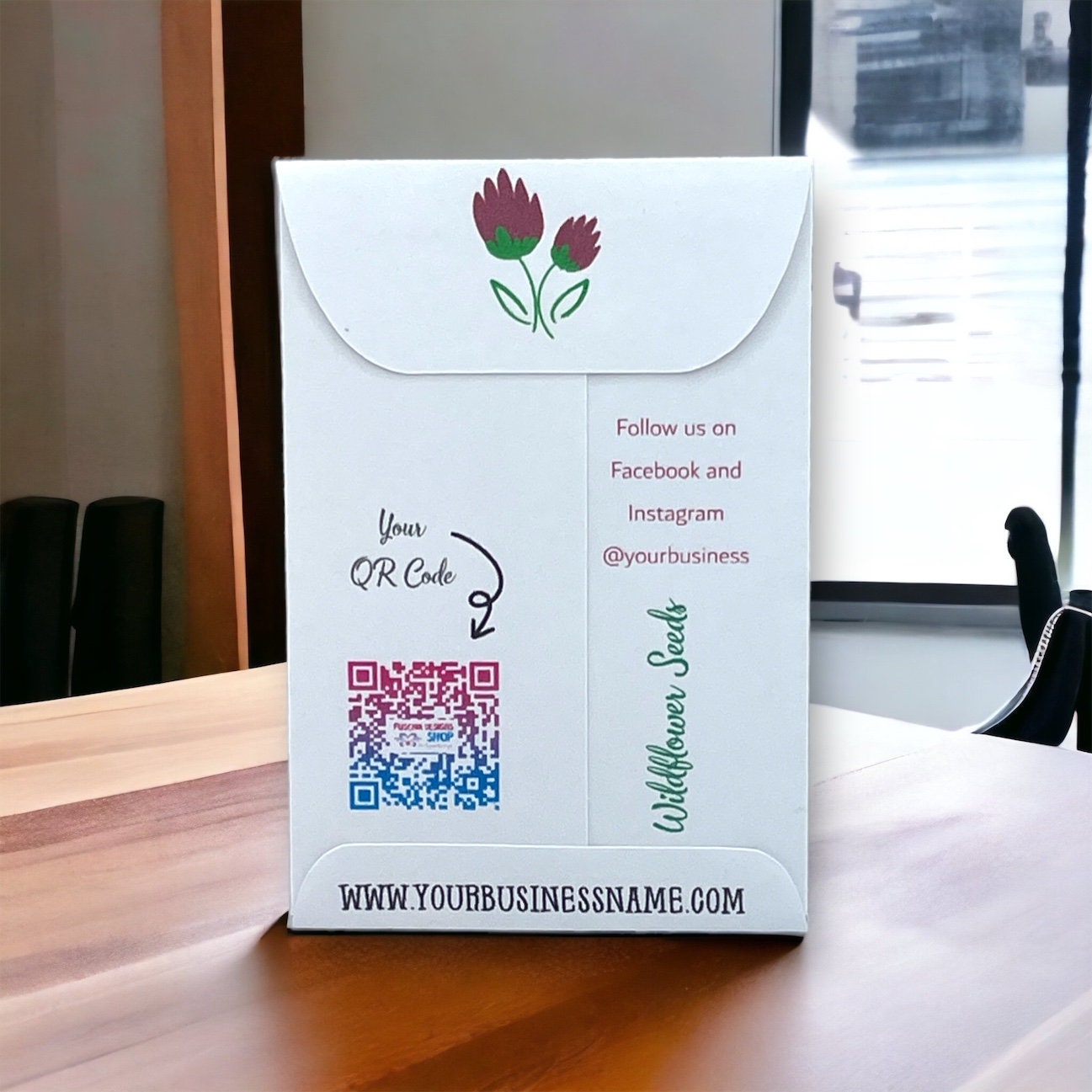 Seed Packets for Small Business Promotional - Customizable with Wildflowers