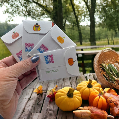 Seed Packets for Thanksgiving - Includes 10 Packages of Seeds