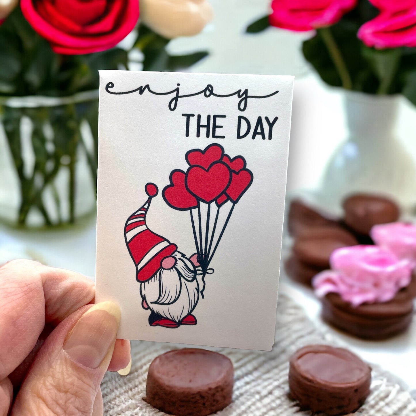 Seed Packet for Valentine’s Day seed package with poppies - 10 packages