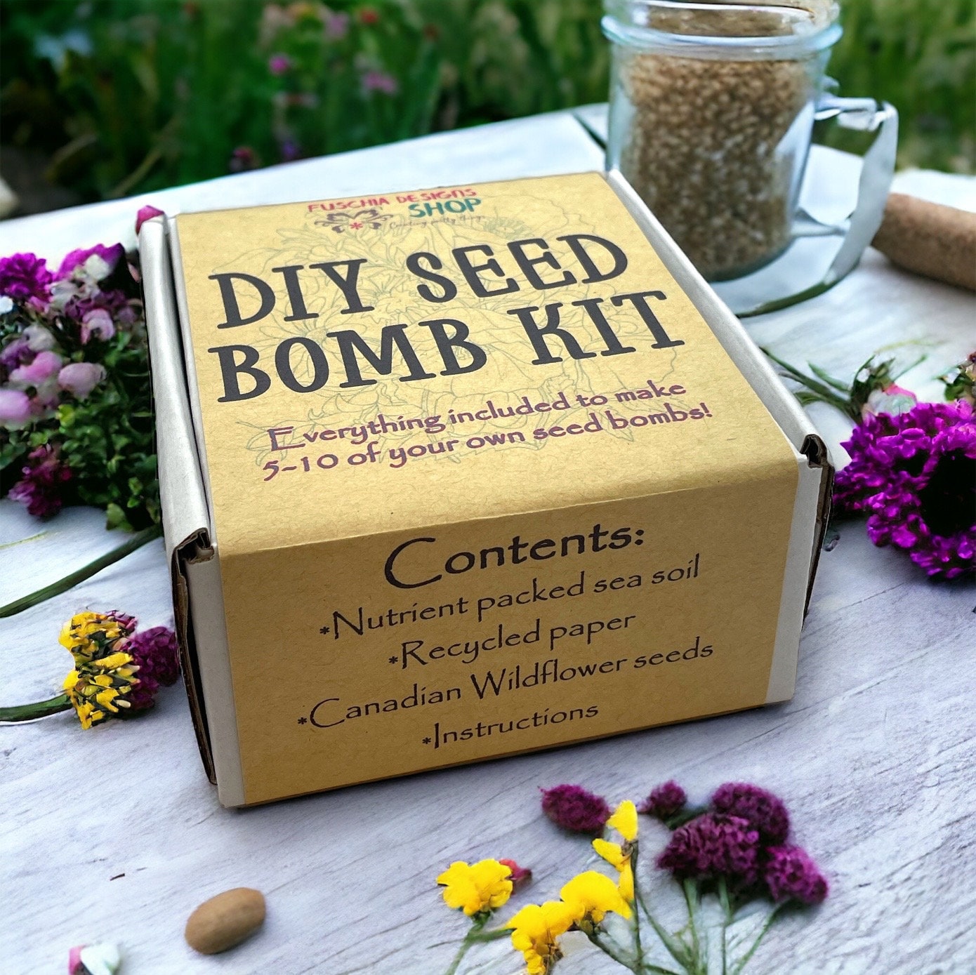 Seed Bomb - DIY Kits - Create your own Green Oasis - Canadian Wildflower