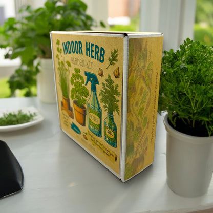 Indoor Herb Garden Starter Kit with Parsley, Chives, and Dill Seeds