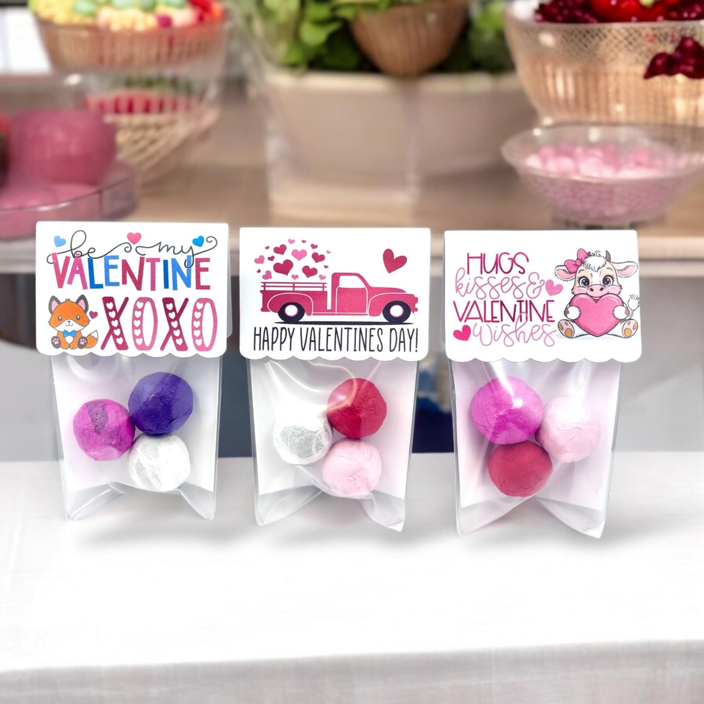 Seed Bombs - 3 Pack - Valentines Day Themed - Red, Pink, Patterned, or White - Canadian Wildflower