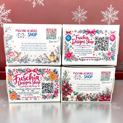 Seed Bombs – 6 pack - Christmas Gift Box – Wildflower Seeds