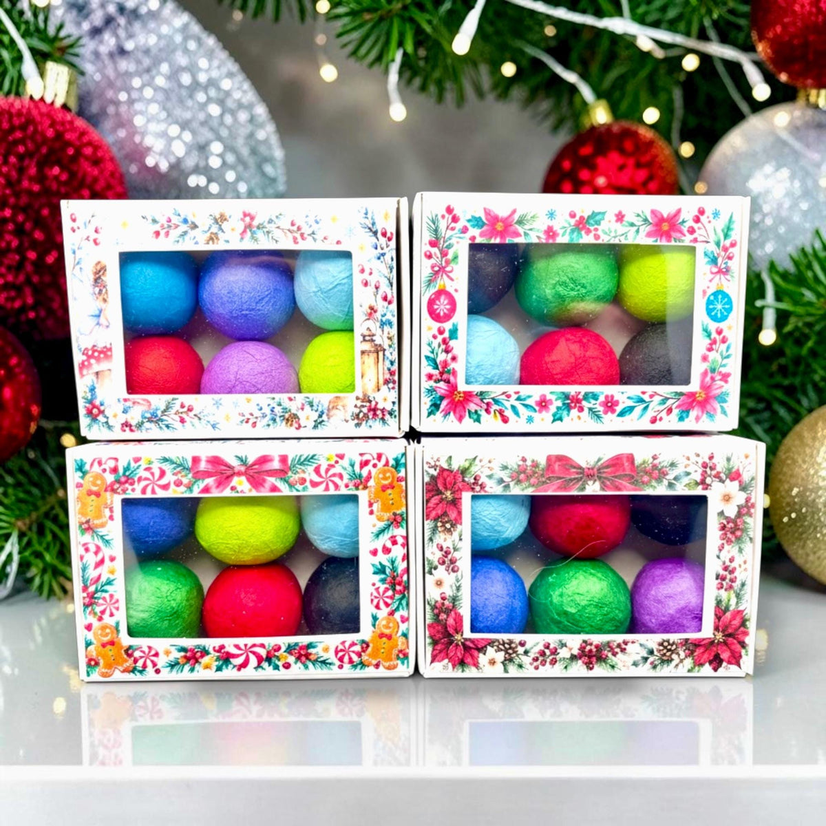 Seed Bombs – 6 pack - Christmas Gift Box – Wildflower Seeds