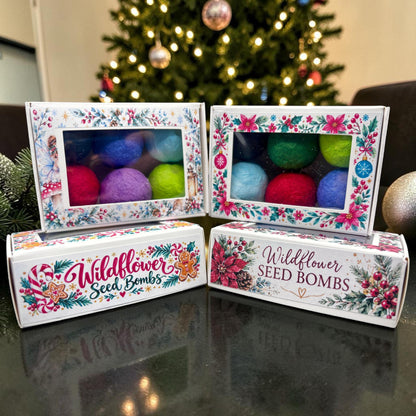 Seed Bombs – 6 pack - Christmas Gift Box – Wildflower Seeds