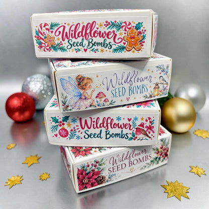 Seed Bombs – 6 pack - Christmas Gift Box – Wildflower Seeds