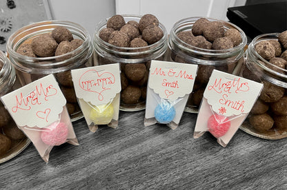 Seed Bombs - Blooming Love: Wedding Favor with pen written Tags - Nature Inspired Gifts - Canadian Wildflower