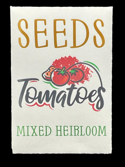 Tomato Seeds - Mixed Heirloom Variety includes Cherry, Roma, and Medium to Large Slicing Varieties
