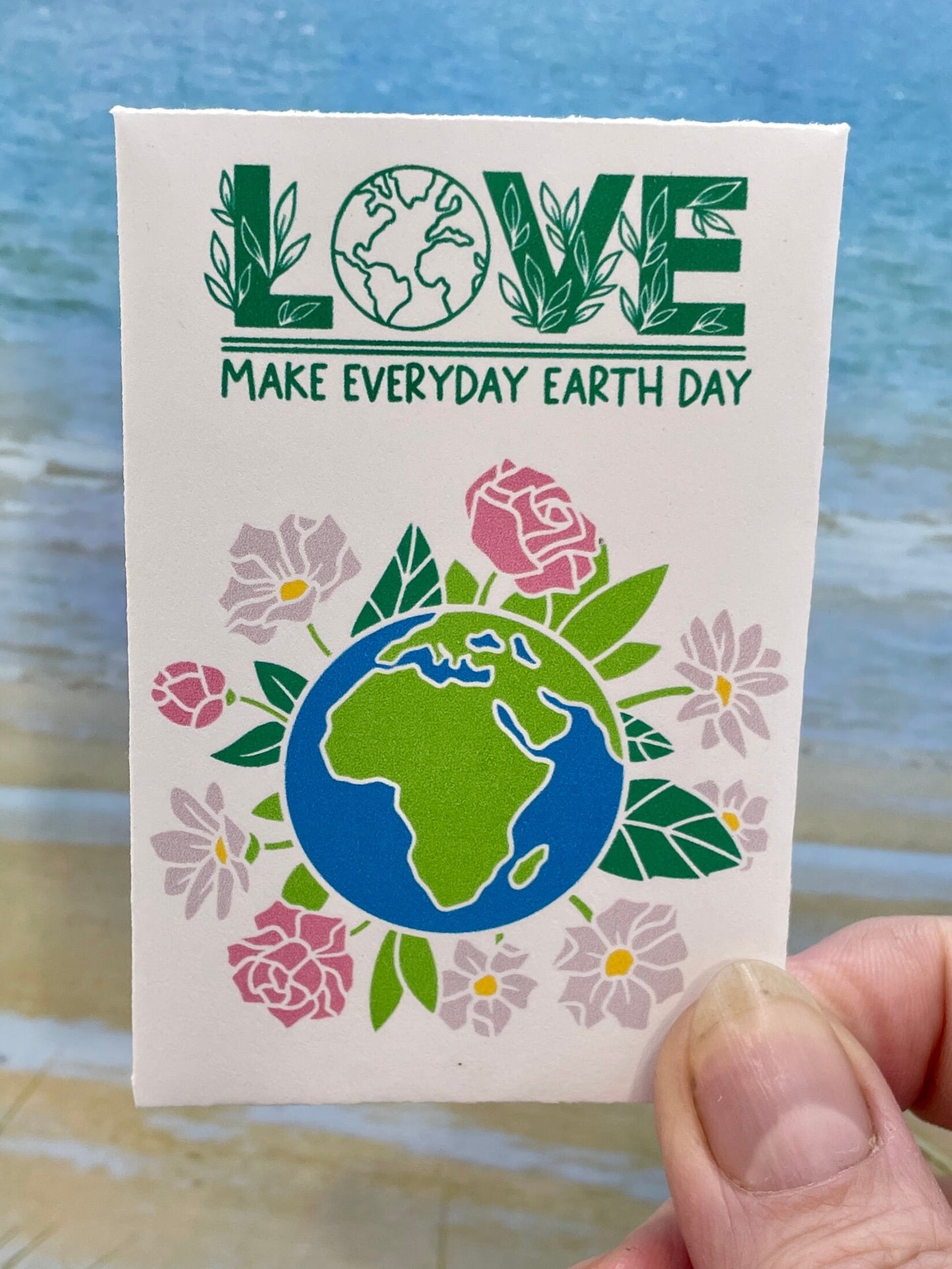 10 Pack - Earth Day themed seed package with Delphiniums - April 22, 2023