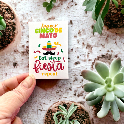 Seed Packages - Cinco de Mayo themed with Mixed Pepper Seeds - Includes 10 Packages of Pepper Seeds
