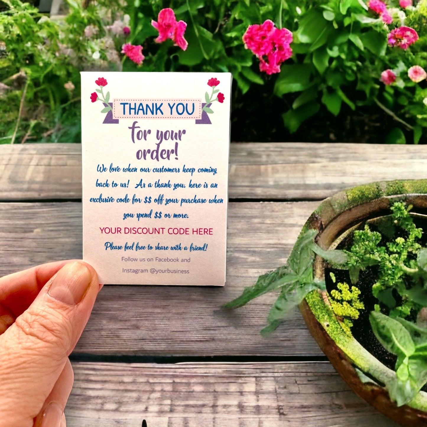 Seed Packages - Small Business Promotional - Customizable with Wildflowers